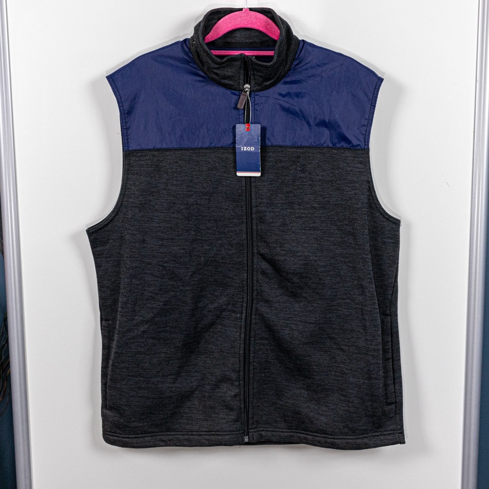 NWT Izod Blue and Gray Vest